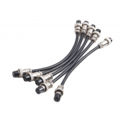 HS7778 GX16 Aviation Plug Socket double female head with wire 20cm