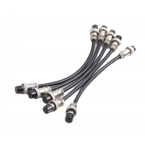 HS7778 GX16 Aviation Plug Socket double female head with wire 20cm