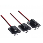 HS7786 Type-C Micro-USB DC5.5x2.1mm Power Extension Cable for Backpack Charging HS7786 Type-C Micro-USB DC5.5x2.1mm Power Extension Cable for Backpack Charging