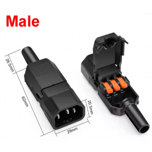 HS7790 10A Male/Female plug quick wiring HS7790 10A Male/Female plug quick wiring
