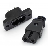 HS7791 C8 male power socket / C7 female plug 