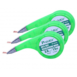 HS7830 Pro`skit Anti-Hot desoldering Removal Tape 1.5 2.0 2.5 3.0 3.5mm HS7830 Pro`skit Anti-Hot desoldering Removal Tape 1.5 2.0 2.5 3.0 3.5mm