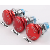 HS7847 Emergency Stop Switch with Big Metal Head 16mm/19mm/22mm