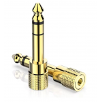 HS7878 3.5mm to 6.5mm Jack Audio Adapter for Guitar Amplifier Speaker Headphone HS7878 3.5mm to 6.5mm Jack Audio Adapter for Guitar Amplifier Speaker Headphone