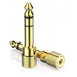 HS7878 3.5mm to 6.5mm Jack Audio Adapter for Guitar Amplifier Speaker Headphone HS7878 3.5mm to 6.5mm Jack Audio Adapter for Guitar Amplifier Speaker Headphone