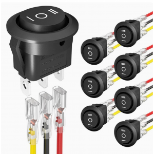 HS7882 Round Rocker Switch ON/Off/ON with wire HS7882 Round Rocker Switch ON/Off/ON with wire