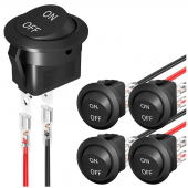 HS7884 Round Rocker Switch ON/Off with wire
