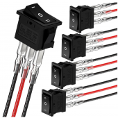 HS7885 Square Rocker Switch ON/Off/ON with wire