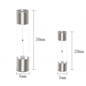HS7891 Slow Blow Glass Fuse  100pcs/box 5x20mm/6x30mm 0.1A/2A/3A/4A/5A/8A/10A-30A 