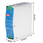 HS7913 NDR-120-24 24V 5A 120W  Single Output Industrial DIN Rail Power Supply 90-264V