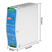 HS7913 NDR-120-24 24V 5A 120W  Single Output Industrial DIN Rail Power Supply 90-264V