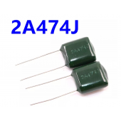 HS7952 Polyester film capacitor2A474J 100V 470nF