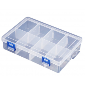 HS7977 Large 8 Grids Plastic Storage Box  20*13*4.5cm