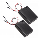 HS7978 3AA battery Box Holder with Cover & Switch , with Dupont 2P Male/Female