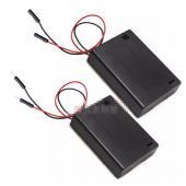 HS7978 3AA battery Box Holder with Cover & Switch , with Dupont 2P Male/Female
