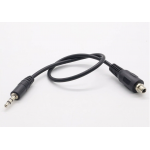 HS7980 Panel Mount 3.5mm Stereo Audio Extension Cable 30cm/60cm