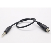HS7980 Panel Mount 3.5mm Stereo Audio Extension Cable 30cm/60cm