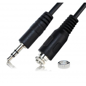HS7980 Panel Mount 3.5mm Stereo Audio Extension Cable 30cm/60cm