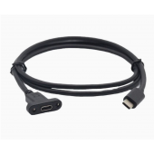 HS7983 Panel Mount Type-C Extension Cable 50cm