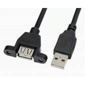 HS7982 Panel Mount USB Cable - A Male to A Female 50cm