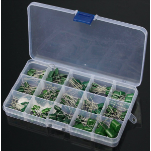 HS0193 150Pcs 100V Polyester Film Capacitor 15 Value 0.33nF-470nF Assorstment Kit