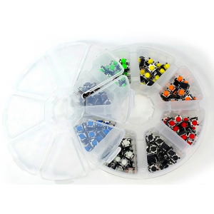 HS0199 160pcs/set  6*6*5mm 8 Colours 4PIN SMT Tactile Tact Push Button