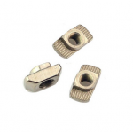 HS2335 100pcs 3030/4040 T Sliding Nut Zinc Plated Carbon Steel T Sliding Nut for M4/M5/M6 Aluminum Profile