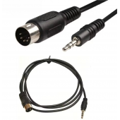 HS8014 1.5m 5Pin Din MIDI Male Plug To 3.5mm Male Stereo Jack Audio Extension Cable