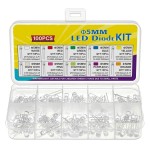 HS8033 F5 5MM 100pcs/ 200PCS 10 color *10pcs/10 color *20pcs led KITS