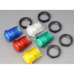 HS8041 28mm 5V  LED Illuminated Light Round Clear Push Button