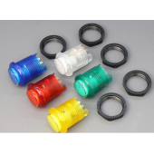 HS8041 28mm 5V  LED Illuminated Light Round Clear Push Button