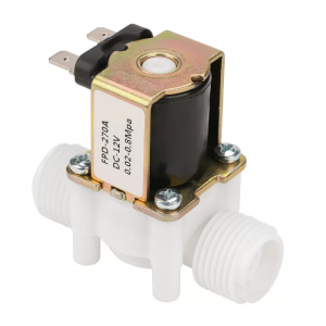 HS8049 Dc 12V Switch Normally Closed Electric Solenoid Switch 12mm FPD-270A, G3/8", NC