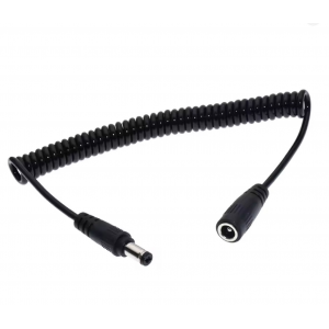 HS8060 DC Plug Extension Spring Power Cable Male to Female DC5.5*2.1mm