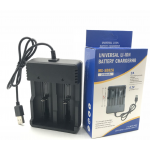 HS8112 2X 3.7V Universal Rechargeable Battery USB Charger For 18650 16340 26650 