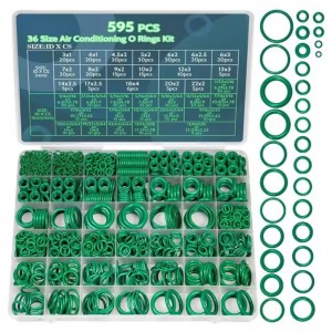 HS8124 595PCS 36 sizes O-Ring Kit Green