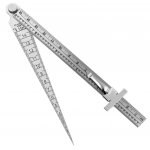 HS8159 Wedge Taper Ruler Stainless Steel 0-150mm
