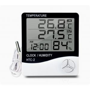 HS8179 HTC-2 LCD Digital Temperature Humidity Moisture Meter Thermometer with Probe