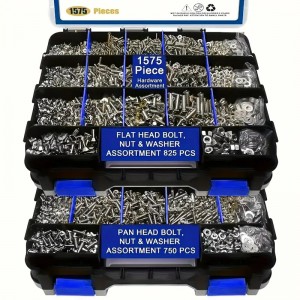 HS8209 1575pcs Nut and Bolt Assortment Kit HS8209 1575pcs Nut and Bolt Assortment Kit