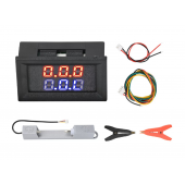 HS8232 DC4-12V VR452 0.56 Inch Dual Digital Display Battery Voltmeter Resistor Tester