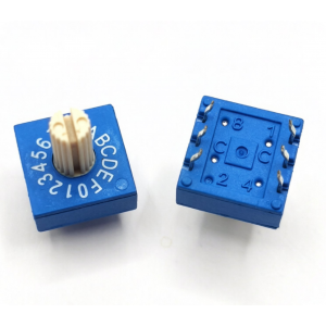 HS8236 8421 Rotary Encoder Code switch with Knob 0-F 16 position HS8236 8421 Rotary Encoder Code switch with Knob 0-F 16 position