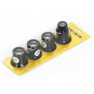 HS8278 4pcs set 5X 10X 15X 20X Eyeglass Magnifier HS8278 4pcs set 5X 10X 15X 20X Eyeglass Magnifier