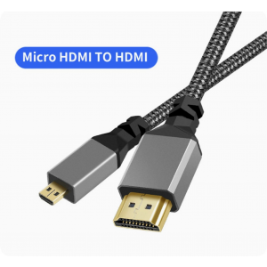 HS8333 Micro HDMI to HDMI braided 4K HS8333 Micro HDMI to HDMI braided 4K