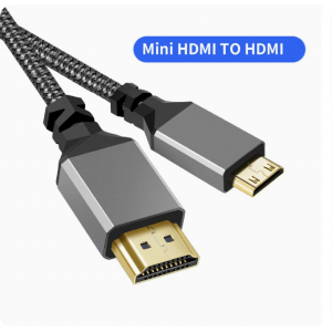 HS8334 MINI HDMI to HDMI braided 4K