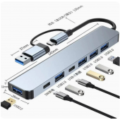 HS8372 7 in 1 usb hub
