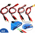 HS7132 RC Cable Male XT60/XT30/TX/TRX/EC3/EC5  to 4mm Banana Plug 14AWG 15CM