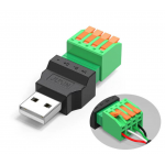 HS8426 Male USB2.0 Solderless Adapter Quick connect