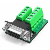 HS8432 Female DB9 Solderless Adapter Solid Gold-Plated