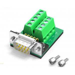 HS8433 Male DB9 Solderless Adapter Black Plastic HS8433 Male DB9 Solderless Adapter Black Plastic
