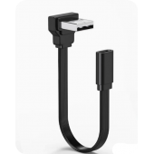 HS8450 USB to Type-C Female Flat Cable 10cm/20cm/50cm/100cm UP Bend