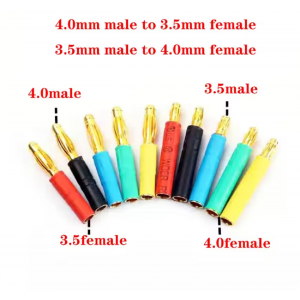 HS8465 4.0mm Male to 3.5mm Female Connector /4.0mm Female to 3.5mm Male Connector HS8465 4.0mm Male to 3.5mm Female Connector /4.0mm Female to 3.5mm Male Connector